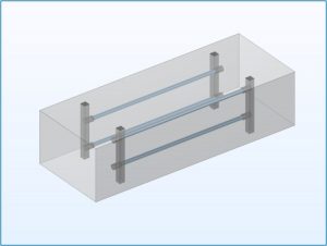 Figure 2 - A basic HVAC conduit CAD model